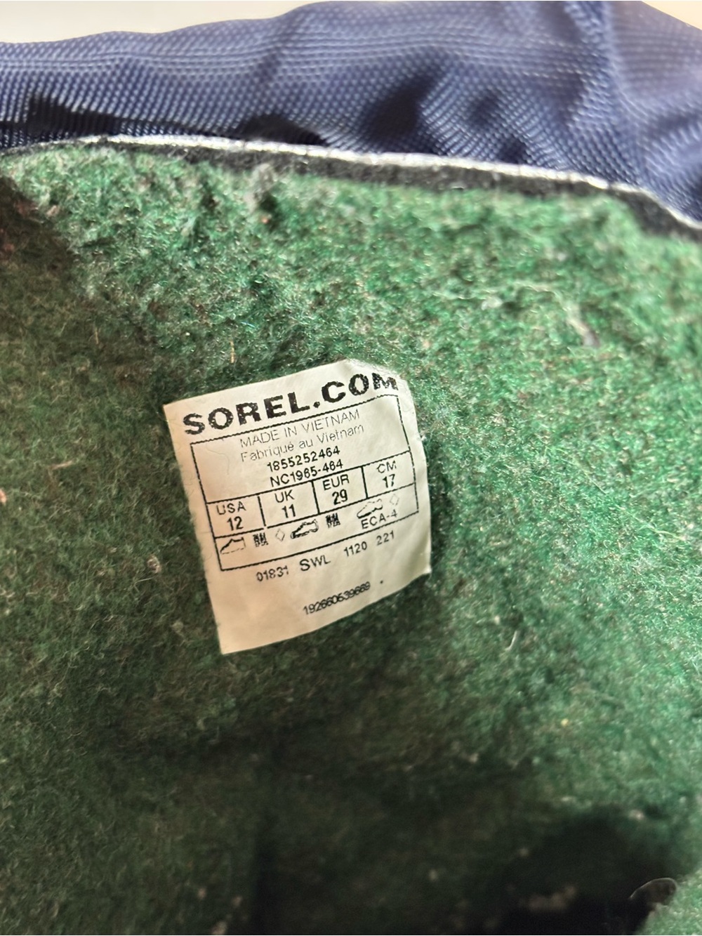 Sorel Navy Blue Kids Winter Snow Boots - Picture 4 of 4
